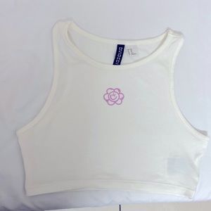 H&M white crop top💕
